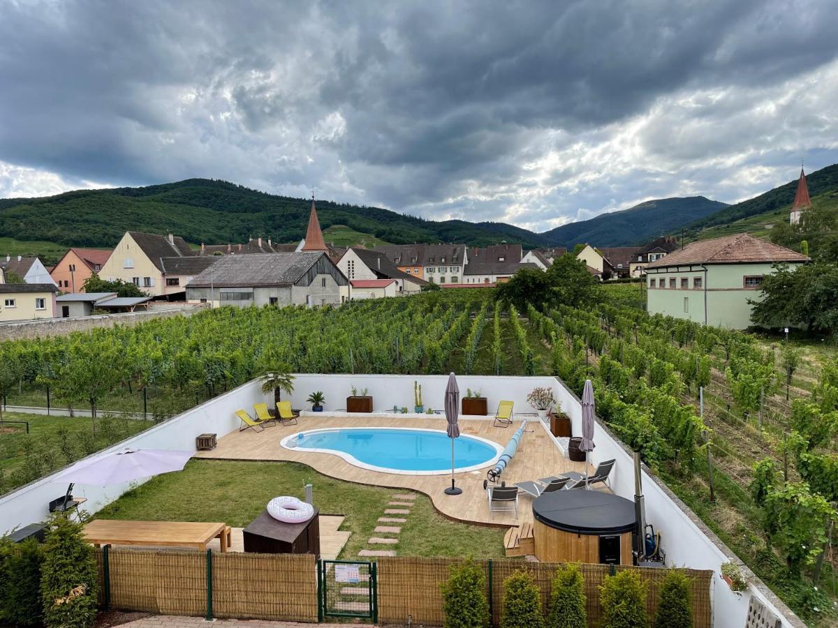 Alsacebnb - Gite 12 Personnes Dans Le Vignoble - Piscine Privee & Spa أمرشفير المظهر الخارجي الصورة