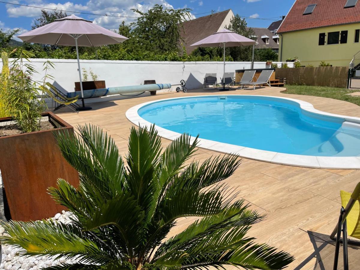 Alsacebnb - Gite 12 Personnes Dans Le Vignoble - Piscine Privee & Spa أمرشفير المظهر الخارجي الصورة