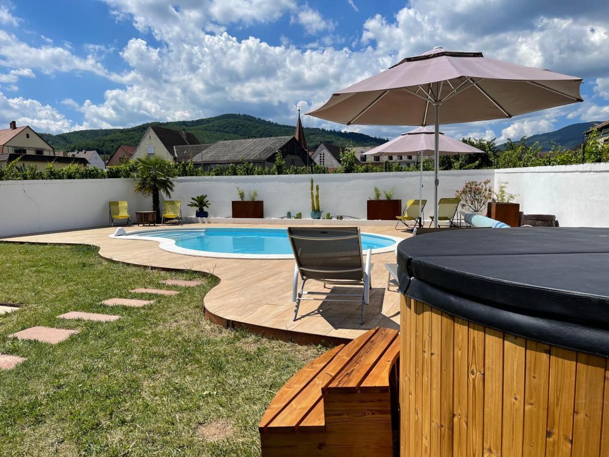 Alsacebnb - Gite 12 Personnes Dans Le Vignoble - Piscine Privee & Spa أمرشفير المظهر الخارجي الصورة