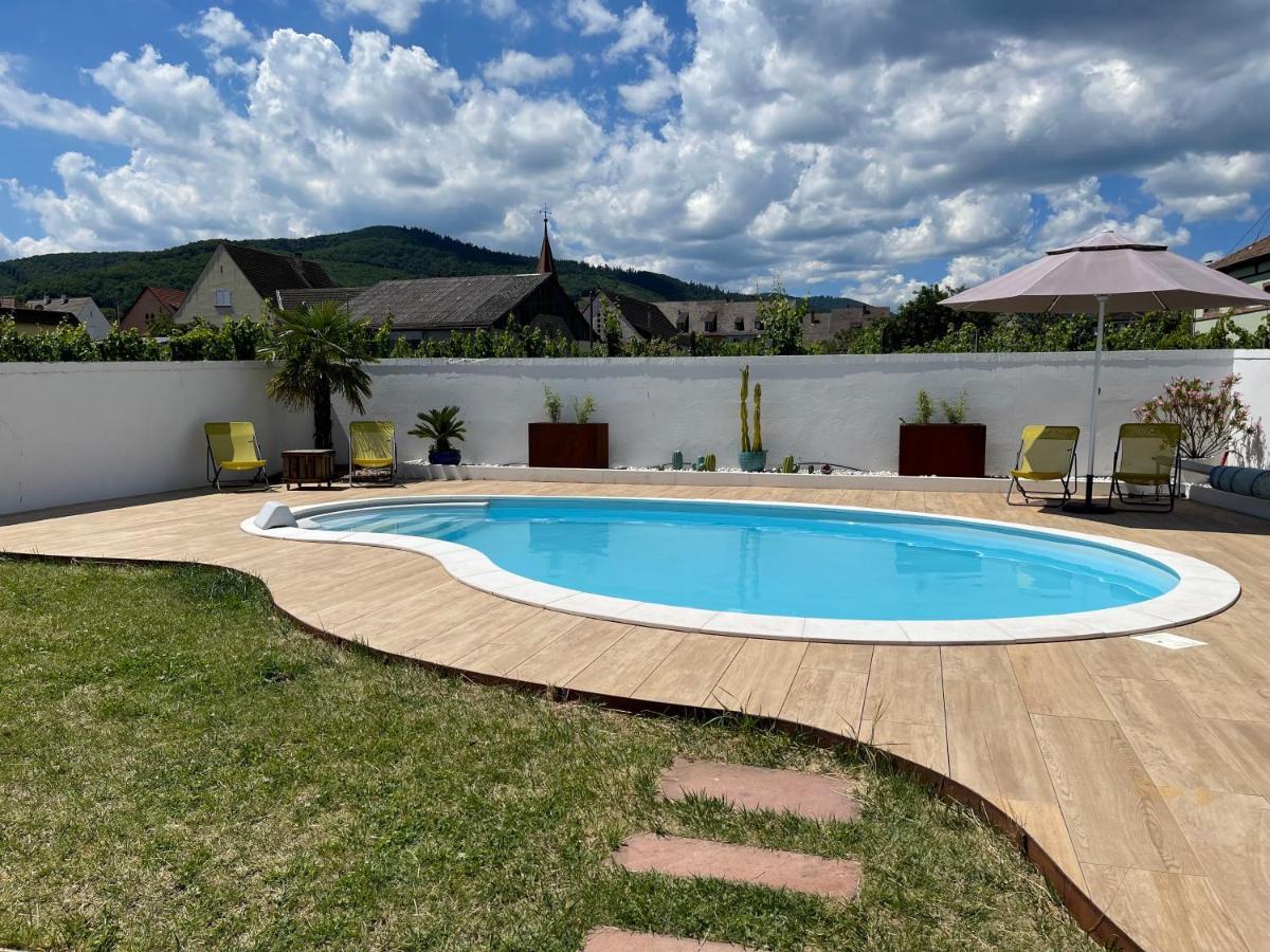 Alsacebnb - Gite 12 Personnes Dans Le Vignoble - Piscine Privee & Spa أمرشفير المظهر الخارجي الصورة